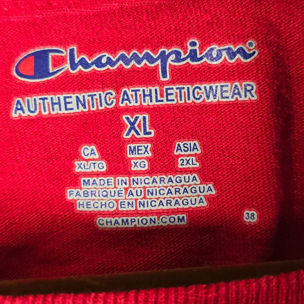 Champion Stanford University Grandparent Graphic T-Shirt Red Mens Size XL - Picture 3 of 7